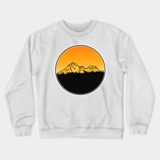 Mt Shasta CA at Sunset Crewneck Sweatshirt